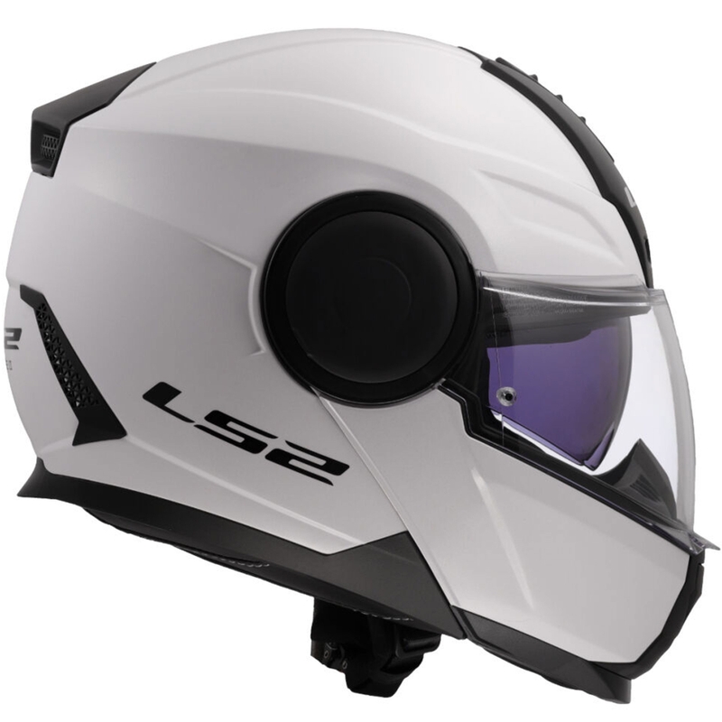 Casco de motocicleta abatible LS2 FF902 Scope II Blanco sólido