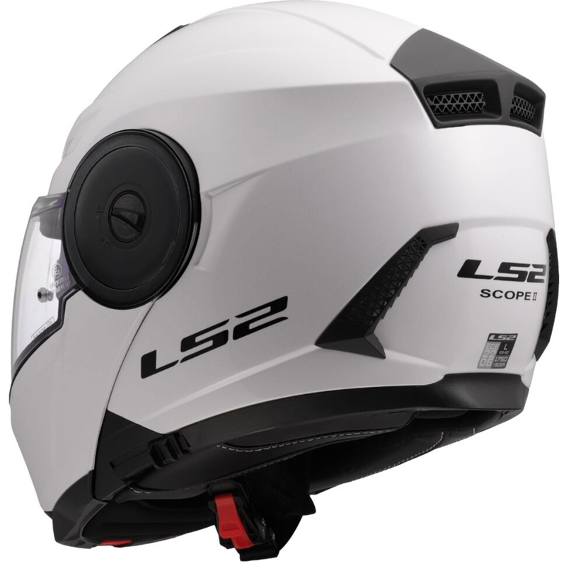 Casco de motocicleta abatible LS2 FF902 Scope II Blanco sólido