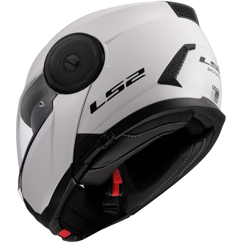 Casco de motocicleta abatible LS2 FF902 Scope II Blanco sólido