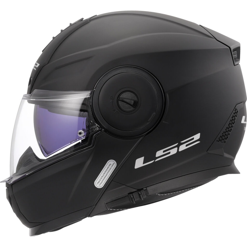 Casco de motocicleta abatible LS2 FF902 Scope II Solid negro mate