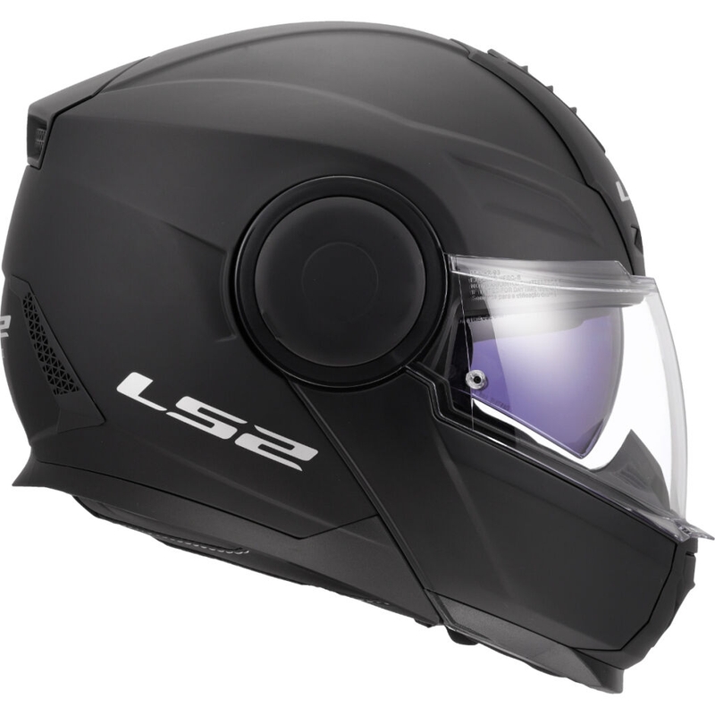Casco de motocicleta abatible LS2 FF902 Scope II Solid negro mate
