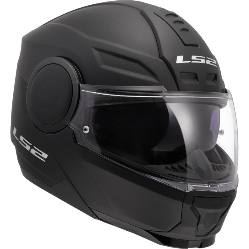 Casco de motocicleta abatible LS2 FF902 Scope II Solid negro mate