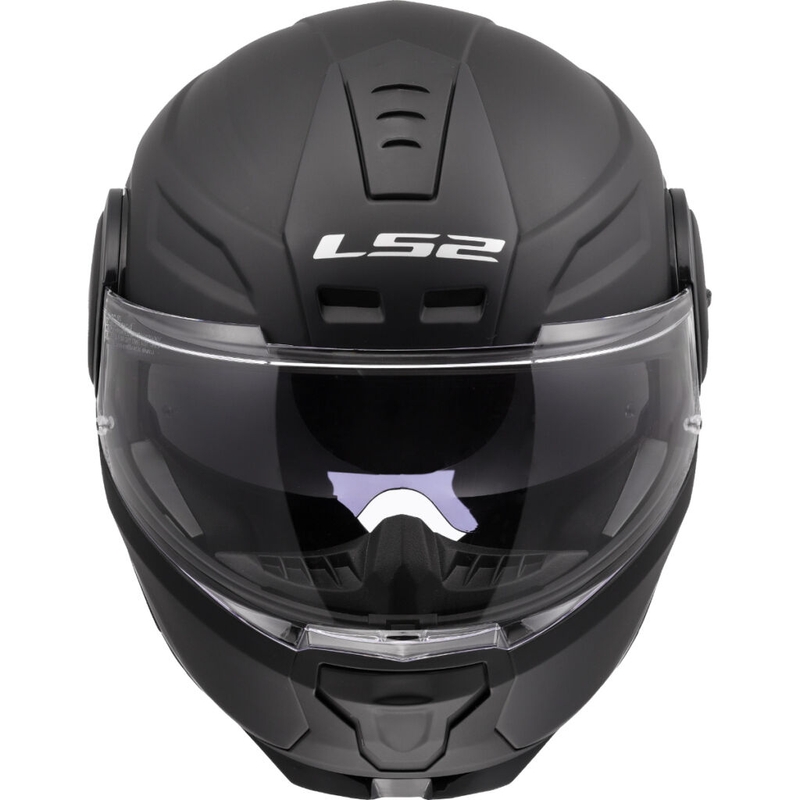 Casco de motocicleta abatible LS2 FF902 Scope II Solid negro mate