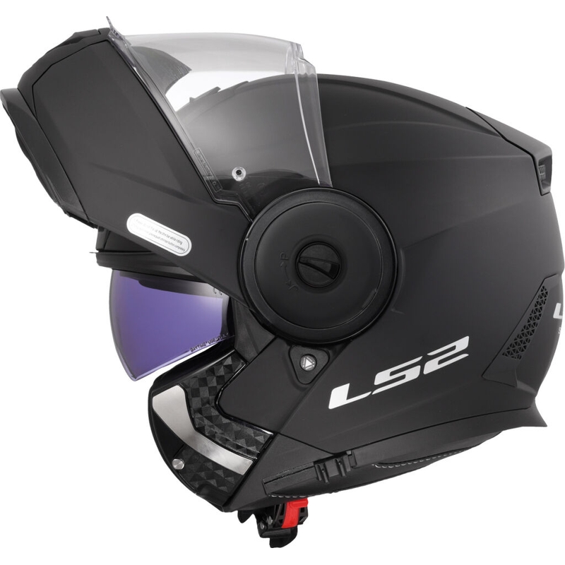 Casco de motocicleta abatible LS2 FF902 Scope II Solid negro mate
