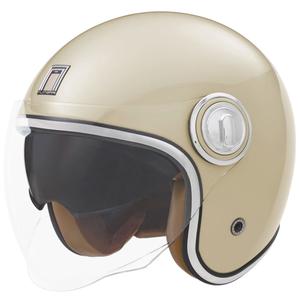 Casco de moto abierto NOX PREMIUM Heritage crema blanco