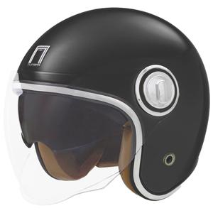 Casco de moto abierto NOX PREMIUM Heritage negro mate