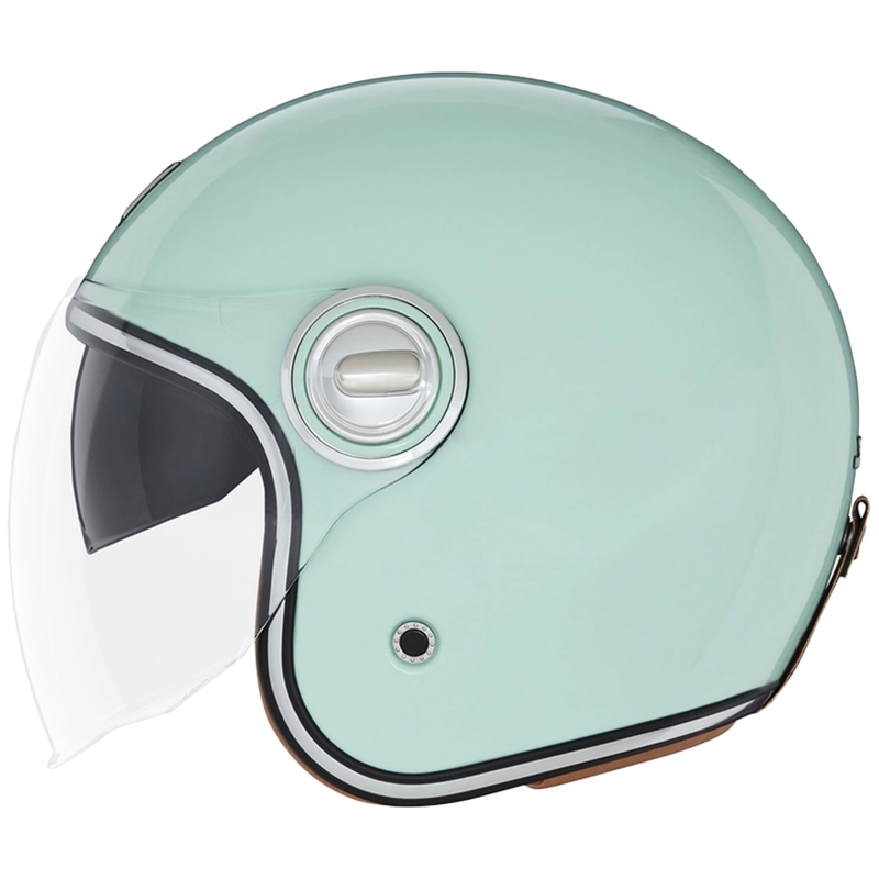 Casco de moto abierto NOX PREMIUM Heritage verde pastel