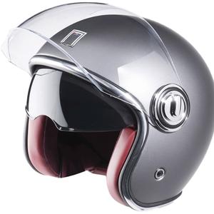 Casco abierto NOX PREMIUM Heritage plata mate