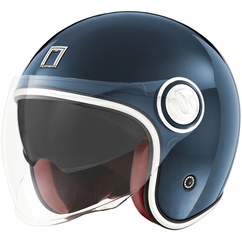 Casco de moto abierto NOX PREMIUM Heritage azul petróleo