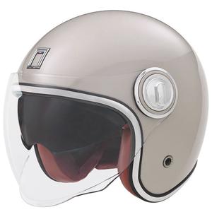 Casco abierto NOX PREMIUM Heritage rosa champán