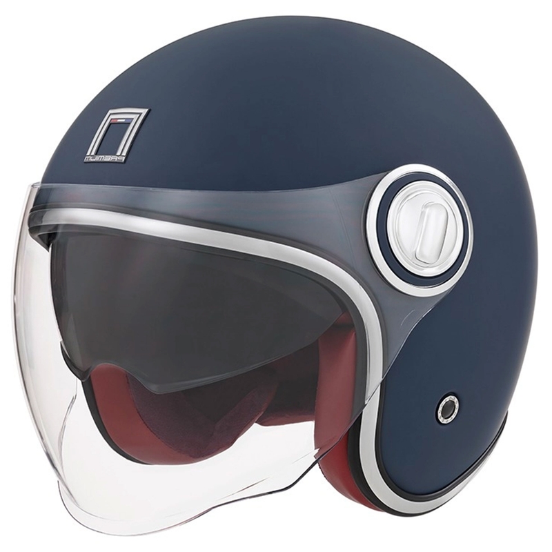 Casco de moto abierto NOX PREMIUM Heritage azul