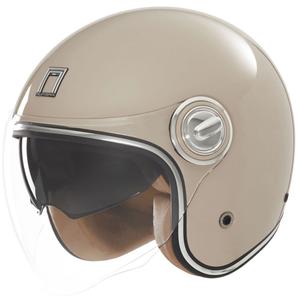 Casco de moto abierto Nox Premium Heritage beige