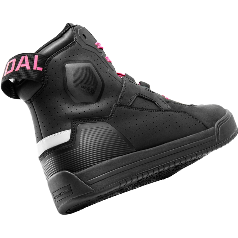 Botas de moto para mujer Rebelhorn Vandal II negro-rosa