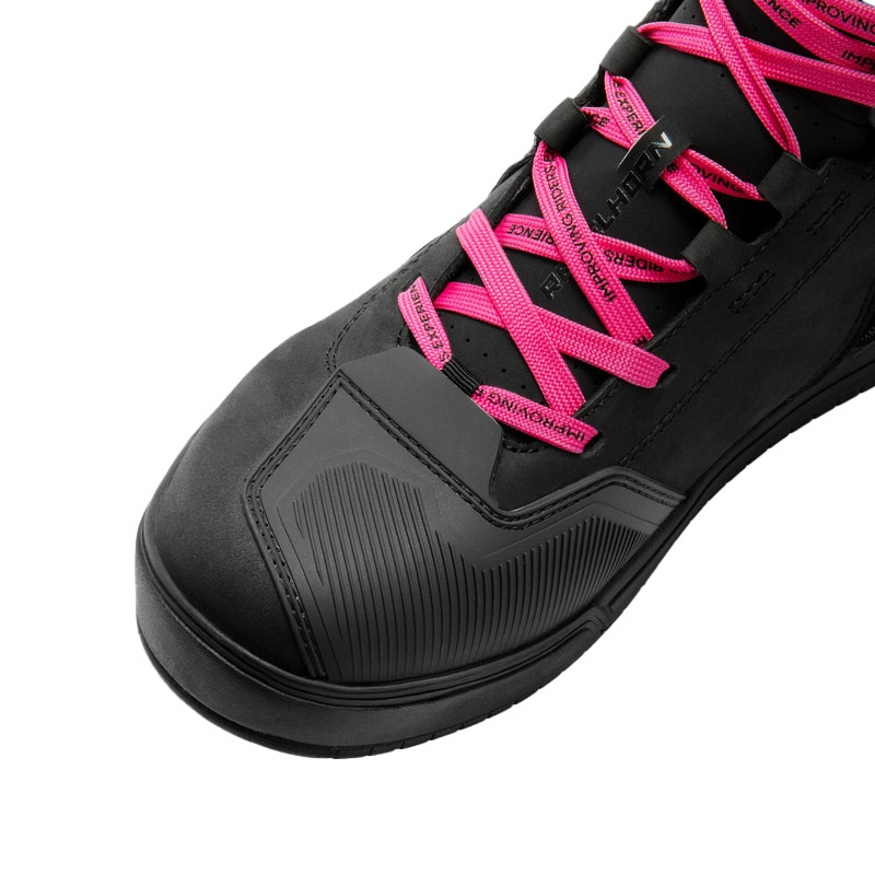 Botas de moto para mujer Rebelhorn Vandal II negro-rosa