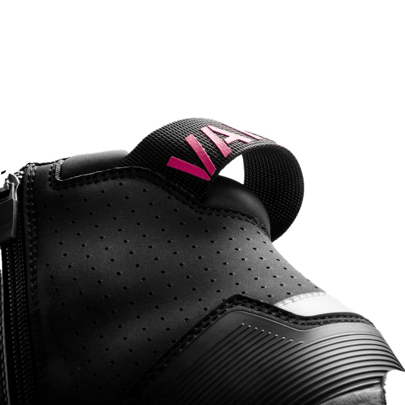Botas de moto para mujer Rebelhorn Vandal II negro-rosa