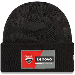 Gorra de punto con puños anchos Team Ducati negra
