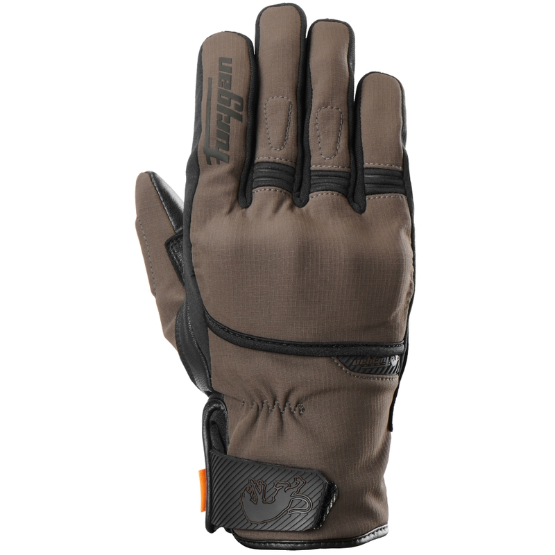 Guantes de moto Furygan Jet All Season D3O® Evo, color marrón