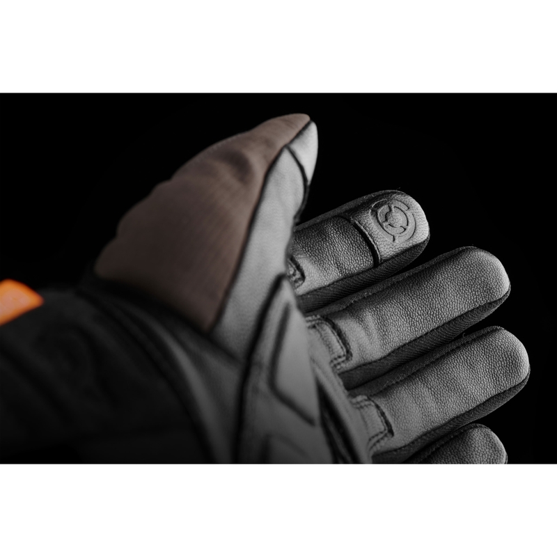 Guantes de moto Furygan Jet All Season D3O® Evo, color marrón