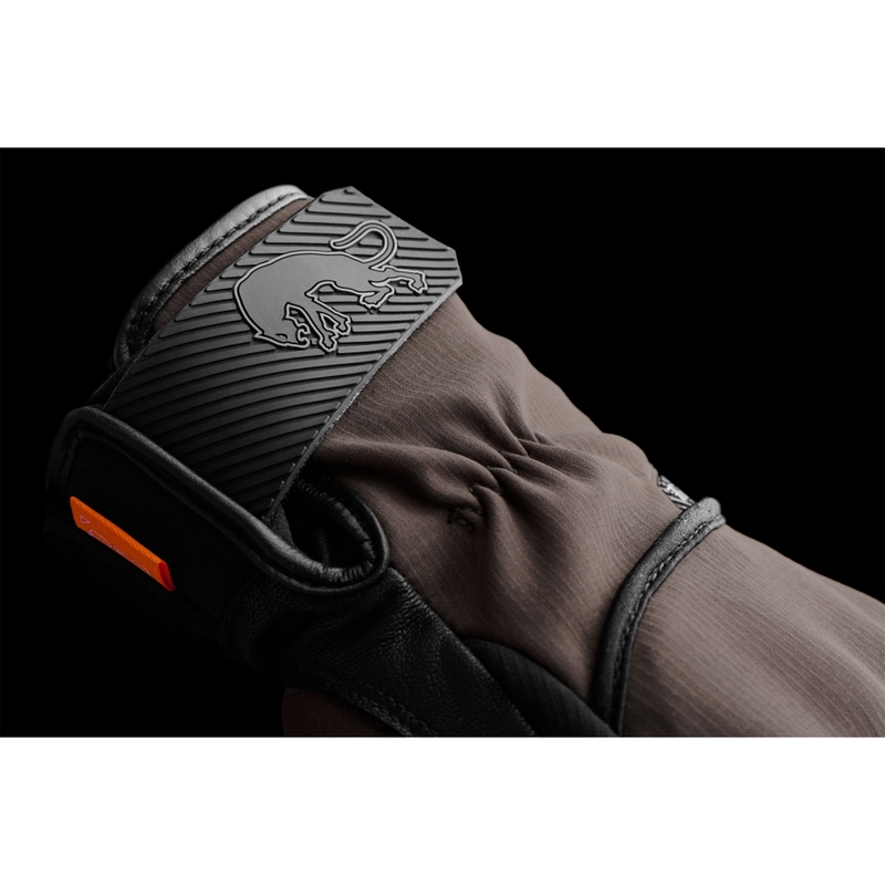 Guantes de moto Furygan Jet All Season D3O® Evo, color marrón