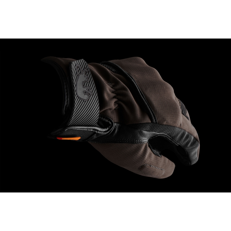 Guantes de moto Furygan Jet All Season D3O® Evo, color marrón