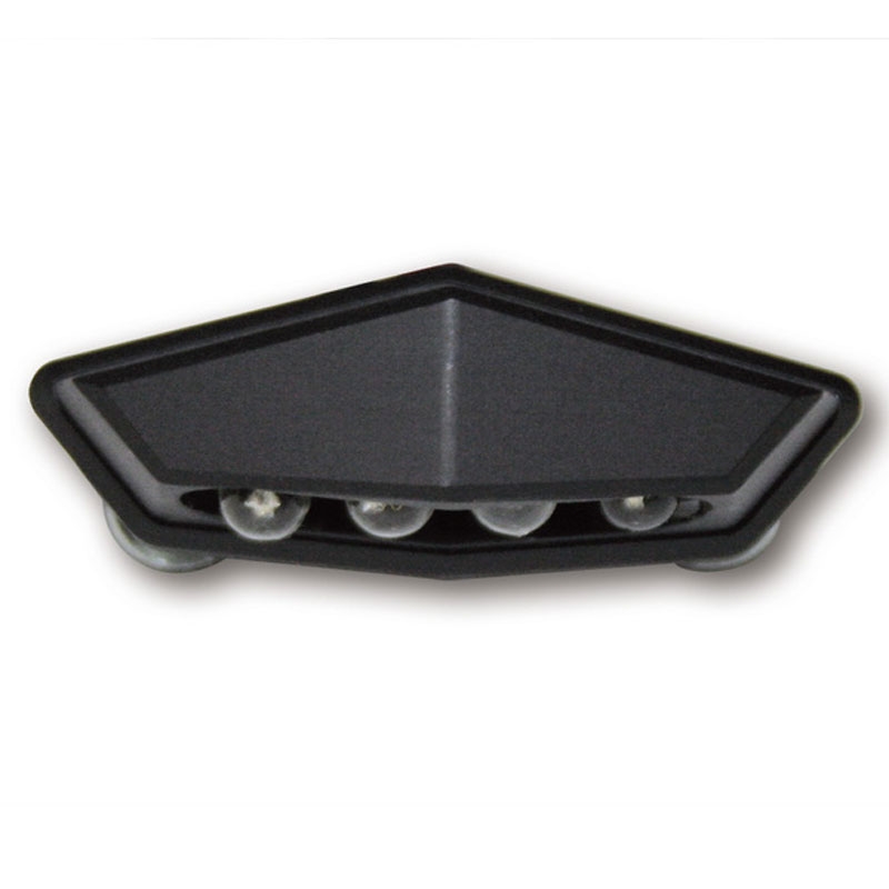 Luz de matrícula LED Highsider Smart QUADRO negra