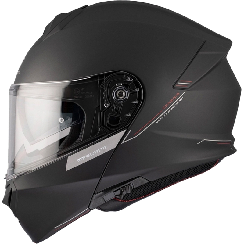 Casco de moto abatible MT Genesis SV Solid A1 negro mate