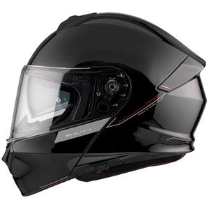 Casco de moto abatible MT Genesis SV Solid A1 negro brillante