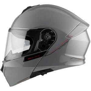 MT Genesis SV Solid A12 casco de moto gris brillante