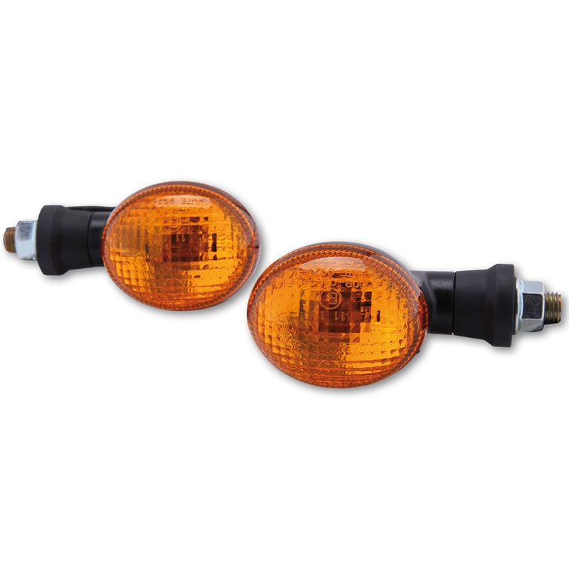 Intermitentes para motocicleta Highsider Smart Mini en color negro y naranja