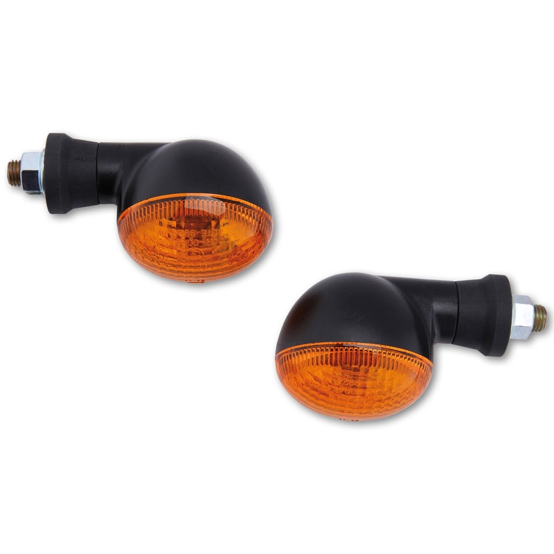 Intermitentes para motocicleta Highsider Smart Mini en color negro y naranja