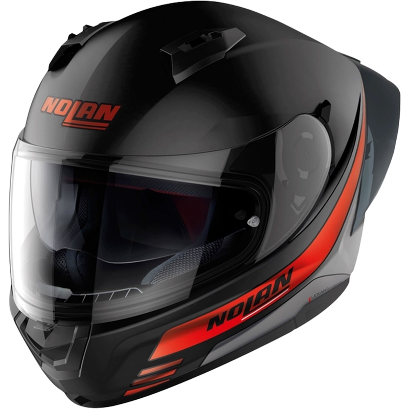 Casco integral de moto Nolan N60-6 Sport Outset 21 negro y rojo