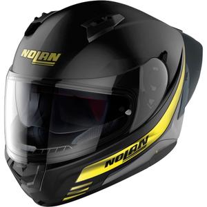 Casco integral de moto Nolan N60-6 Sport Outset 22 negro y amarillo