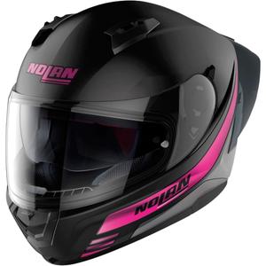 Casco integral de moto Nolan N60-6 Sport Outset 23 negro y rosa
