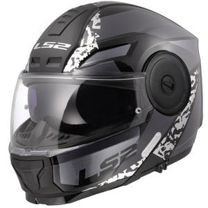 Casco de motocicleta abatible LS2 FF902 Scope II Oxyd negro-titanio
