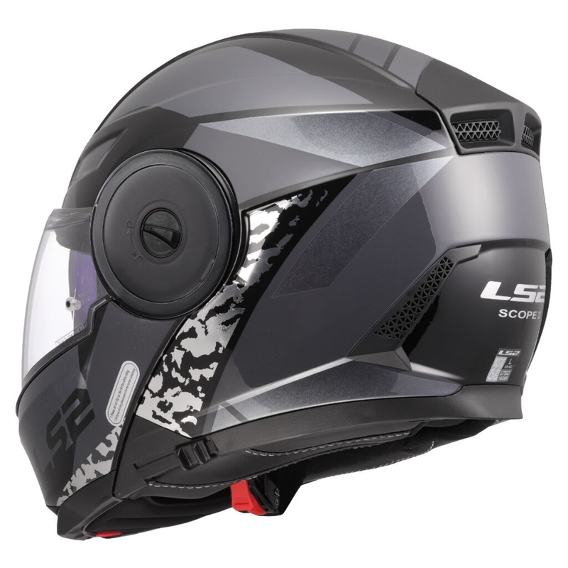 Casco de motocicleta abatible LS2 FF902 Scope II Oxyd negro-titanio