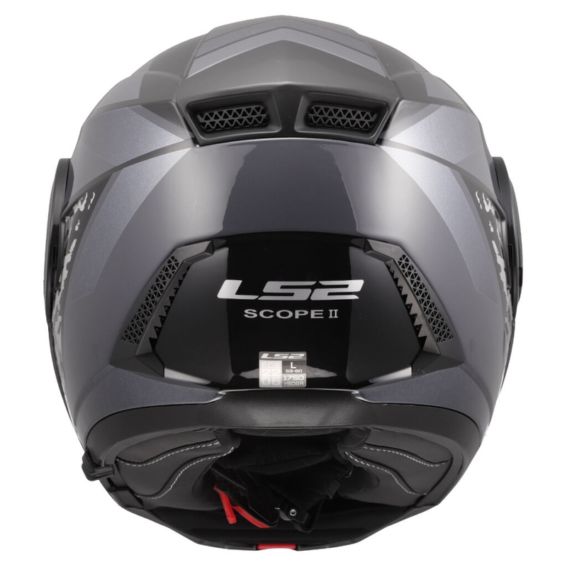 Casco de motocicleta abatible LS2 FF902 Scope II Oxyd negro-titanio