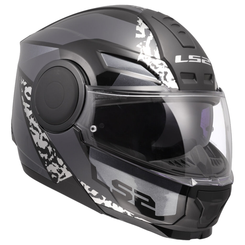 Casco de motocicleta abatible LS2 FF902 Scope II Oxyd negro-titanio