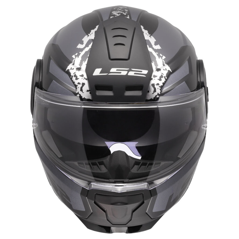 Casco de motocicleta abatible LS2 FF902 Scope II Oxyd negro-titanio
