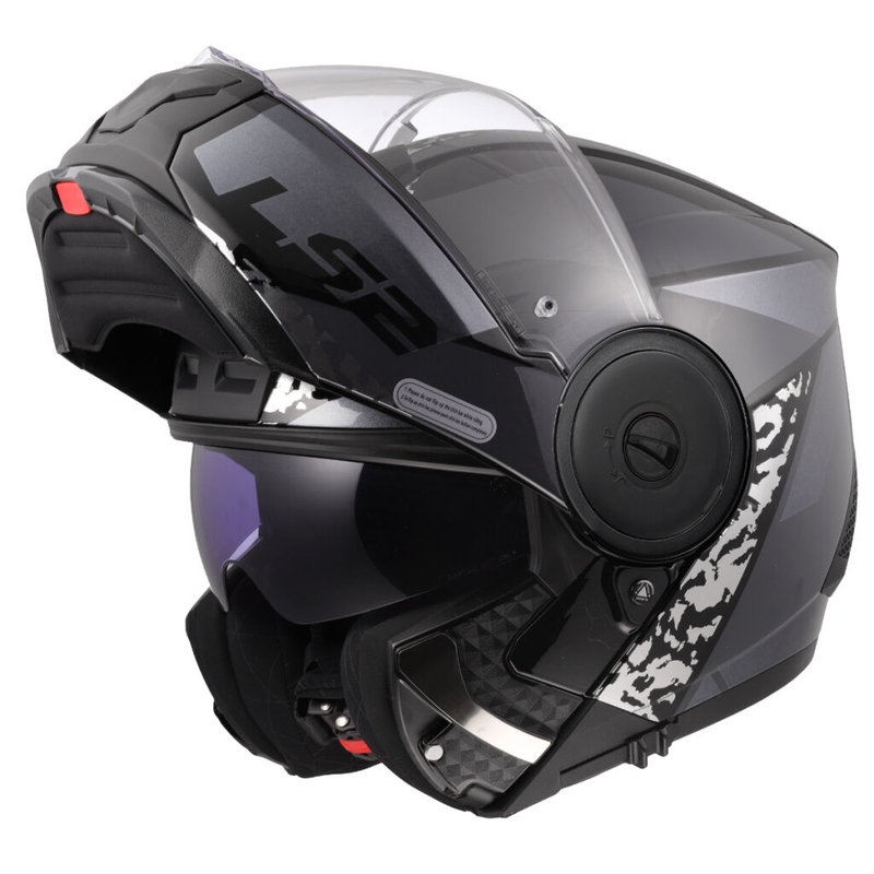 Casco de motocicleta abatible LS2 FF902 Scope II Oxyd negro-titanio