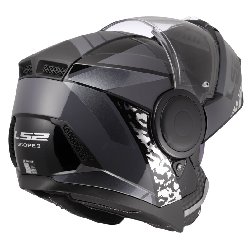 Casco de motocicleta abatible LS2 FF902 Scope II Oxyd negro-titanio