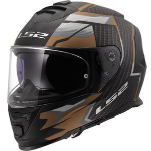 Casco integral de motocicleta LS2 FF800 Storm II Tracker negro-dorado