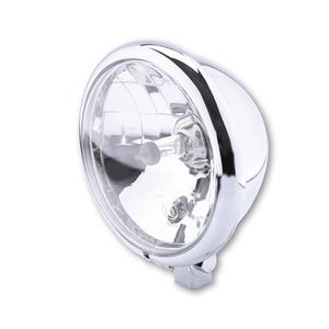 Faro delantero Highsider Smart Bates Style de 5 3/4 pulgadas con vidrio transparente cromado