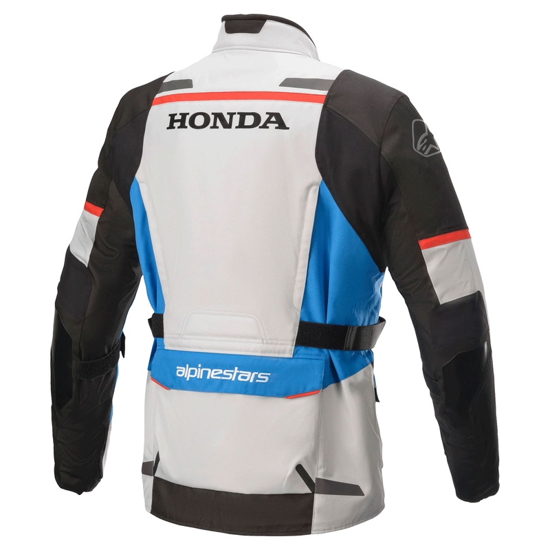 Chaqueta de moto Alpinestar Andes Drystar Honda gris-negro-azul-rojo