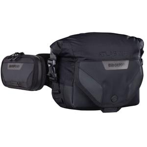 Riñonera Oxford Atlas W-3 con bolsillo adicional, negra, 3,8 l