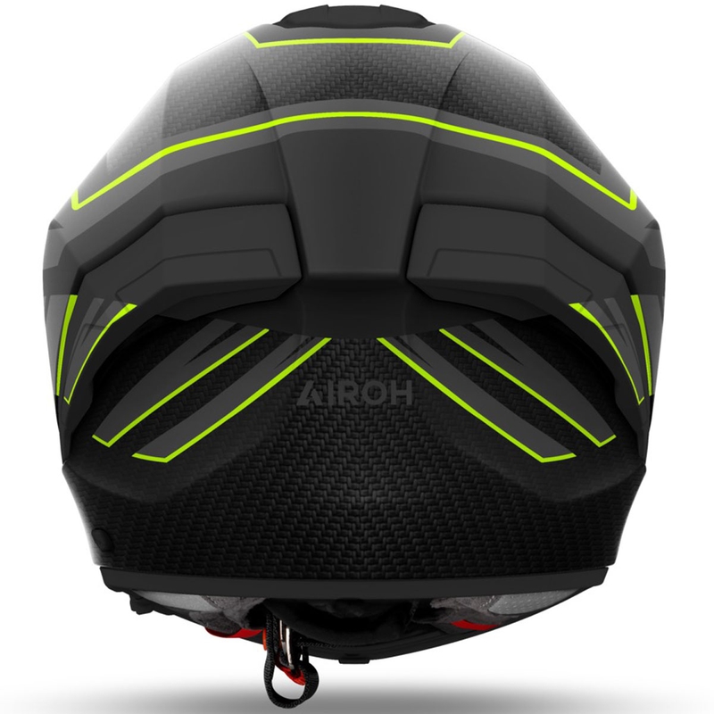 Casco integral de moto Airoh MATRYX Sentinel amarillo mate