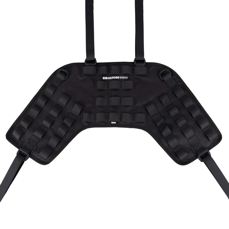 Sistema de portaequipajes Oxford Nomad para asiento de pasajero, color negro