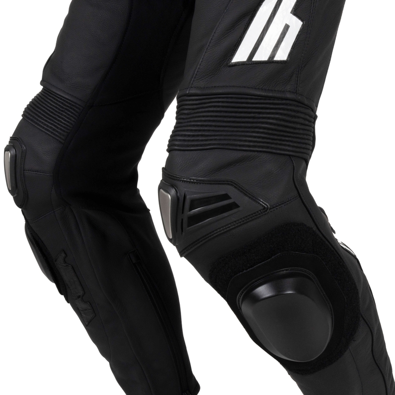 Mono de cuero blanco y negro para moto RSA Imola 2.1
