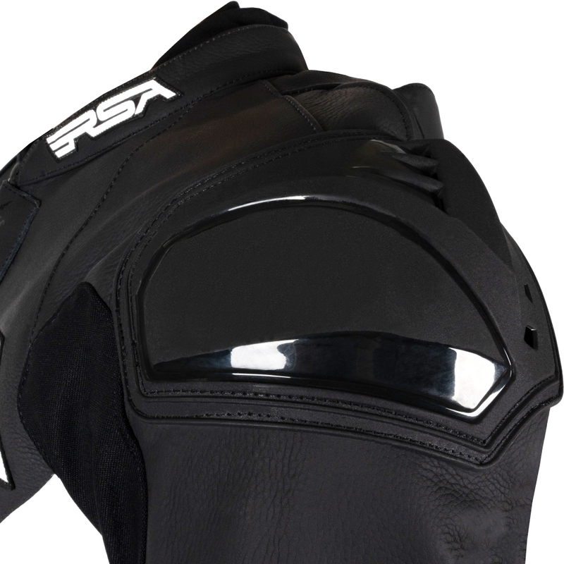 Mono de cuero blanco y negro para moto RSA Imola 2.1