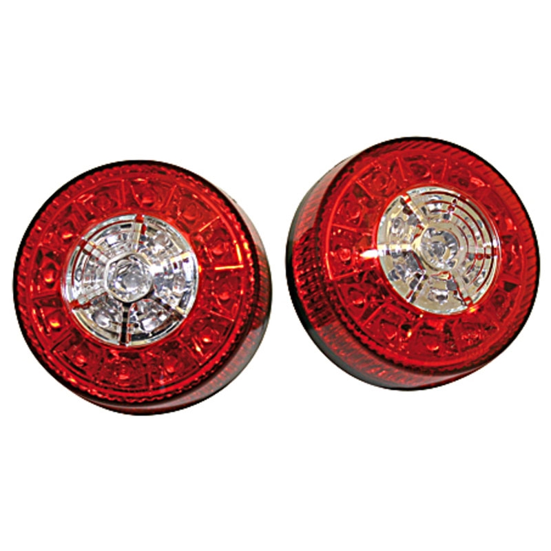 Luz trasera LED inteligente 3 en 1 para ATV Highsider, negra y roja