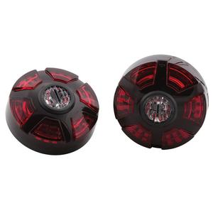 Luz trasera LED 3 en 1 Highsider Smart ATV, rojo-negro